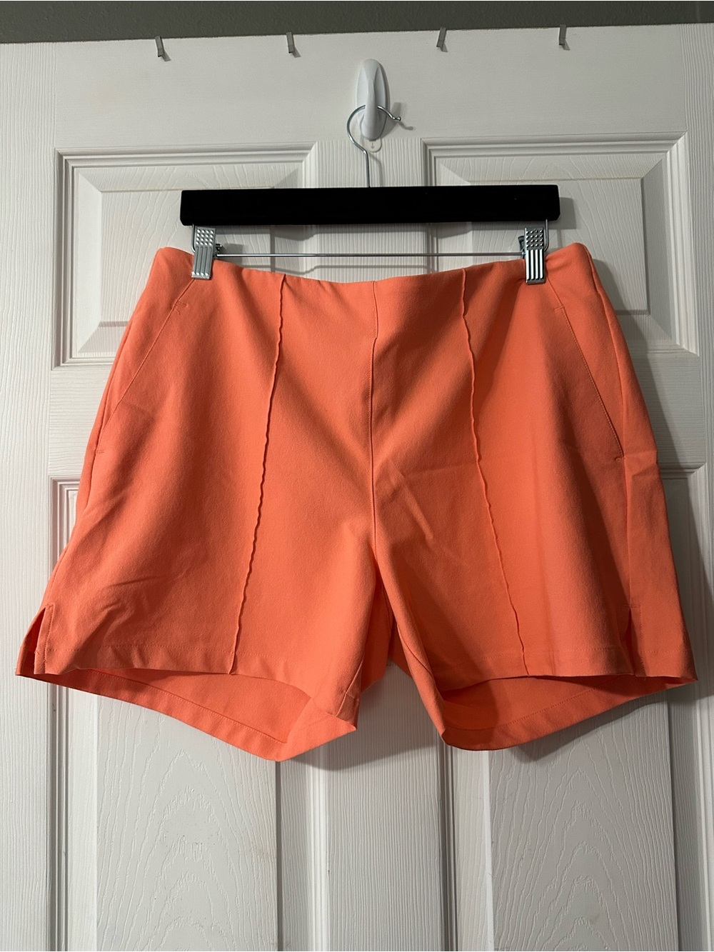 Adidas Women's High-Waist Pull-On Coral Golf Shorts